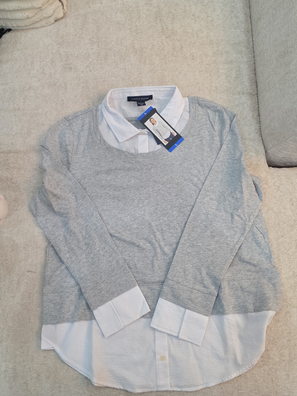 Tommy Hilfer Two Layered-L Sweater Shirt Women